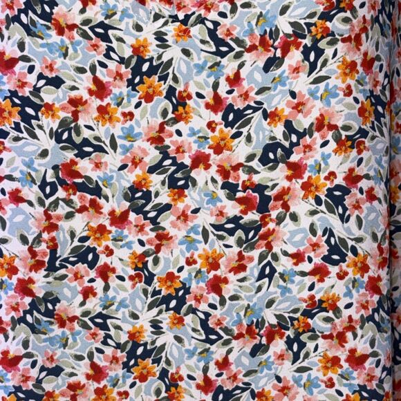 LOFT Small Floral Cami Womens Ruffle Spaghetti Strap Tank Top - Picture 5 of 7